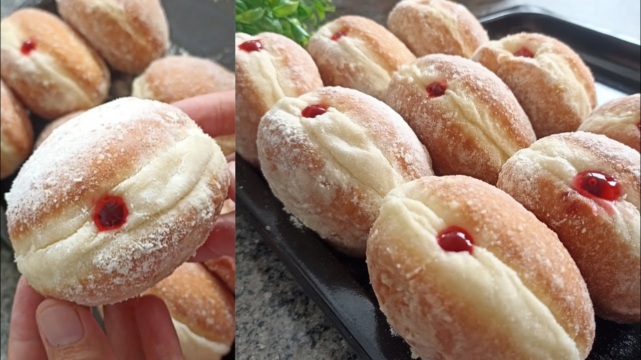 CARA CEPAT MEMBUAT DONAT BOMBOLONI TANPA RESTING CUKUP 1 KALI PROOFING