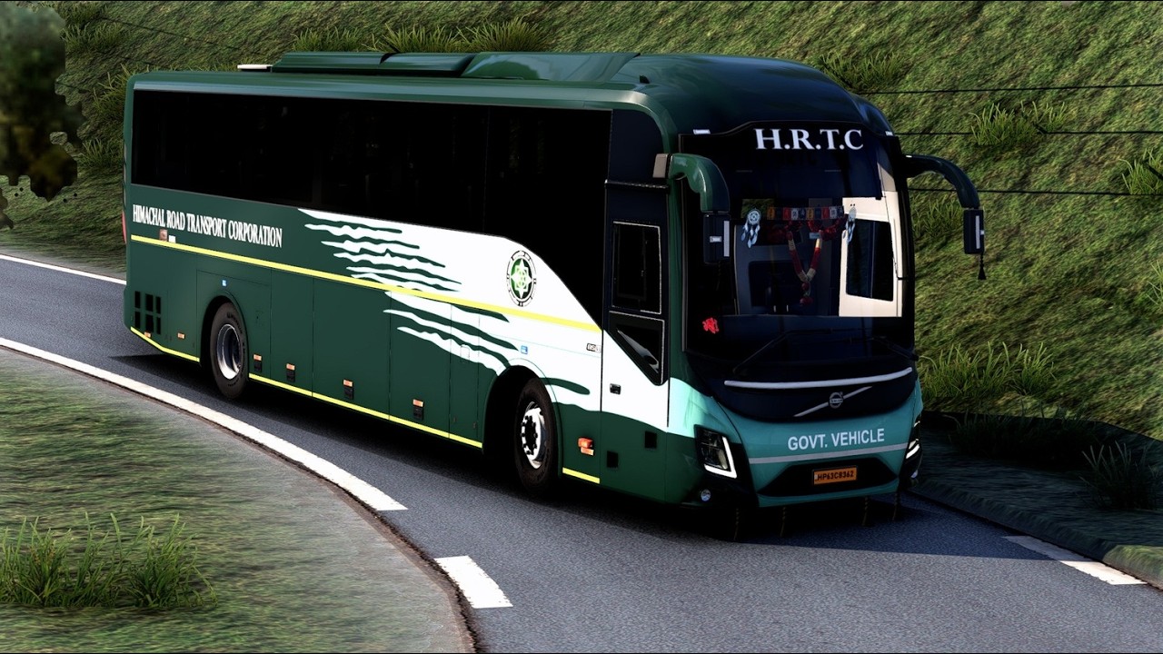 HRTC VS HILLS ROAD #ets2 #volvo #volvoindia