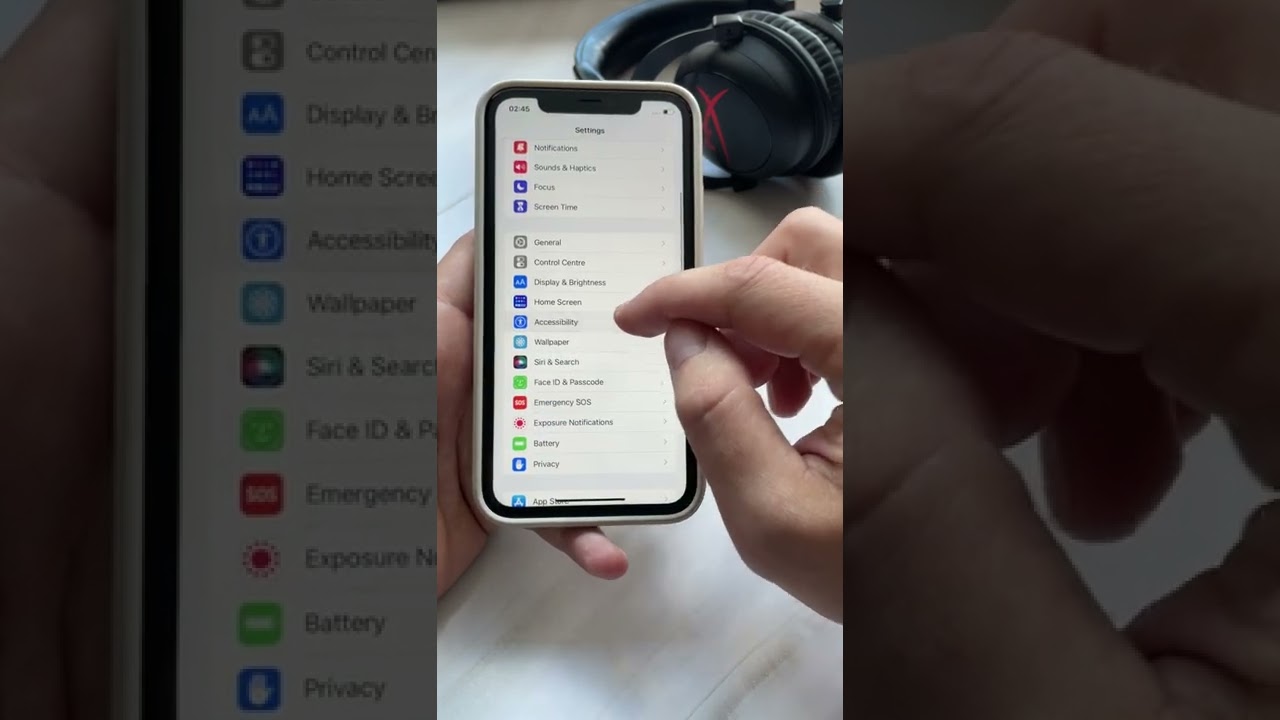 How to disable the auto brightness function on the iPhone display