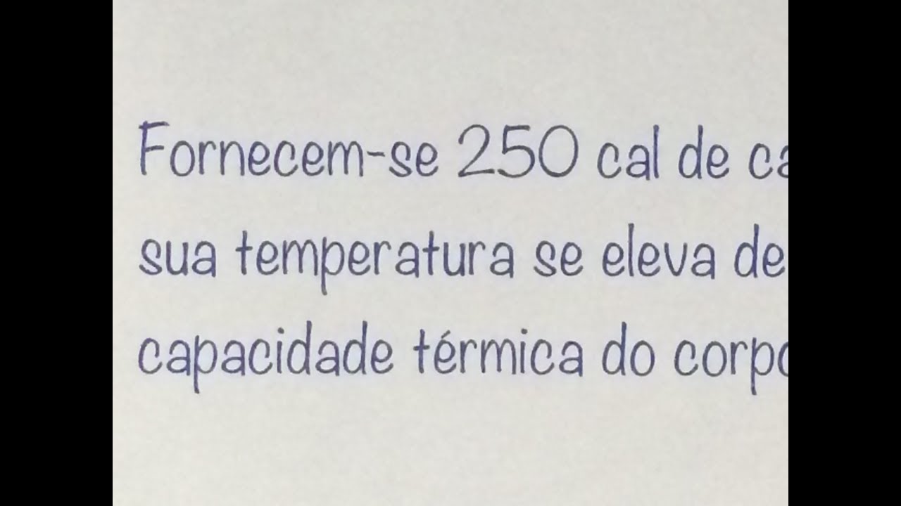 FBNET | Tr19 - O que SIGNIFICA capacidade térmica de um CORPO