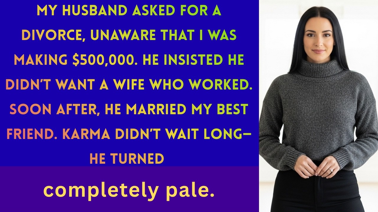 I secretly earned $500K when my husband divorced me—then he married my BFF and faced karma.