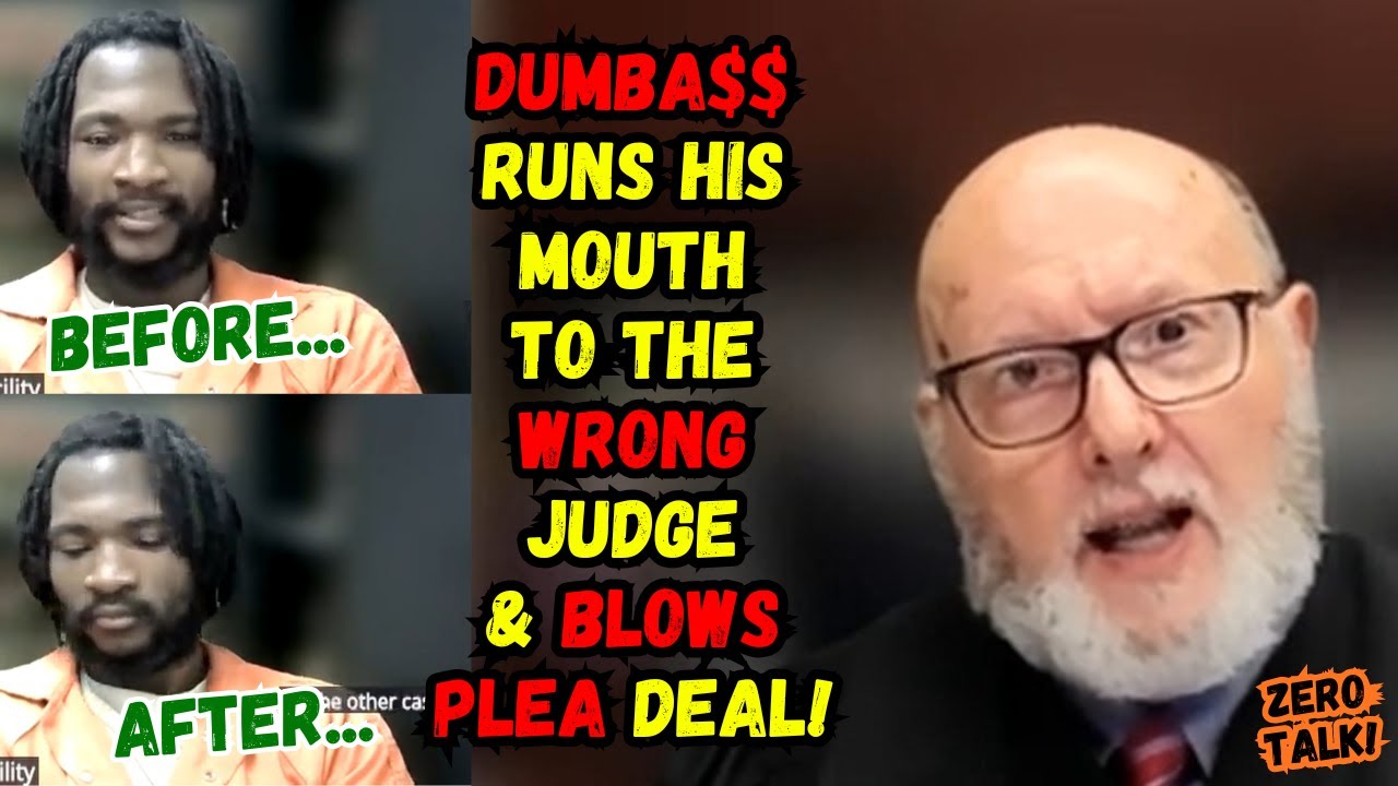 EXCEPTIONALLY Arrogant Runs His Mouth to the WRONG Judge BLOWING his Plea Deal!  DUFUSS!