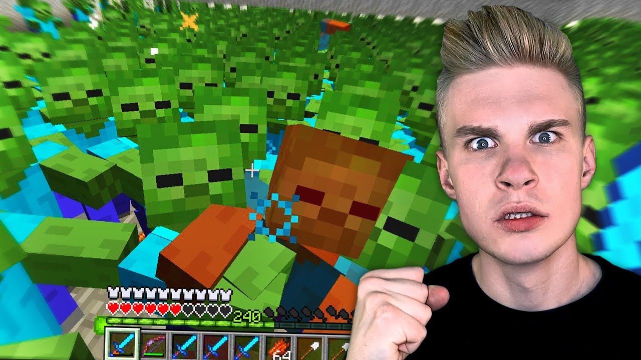 Zaatakowała mnie PLAGA ZOMBIE w Minecraft!