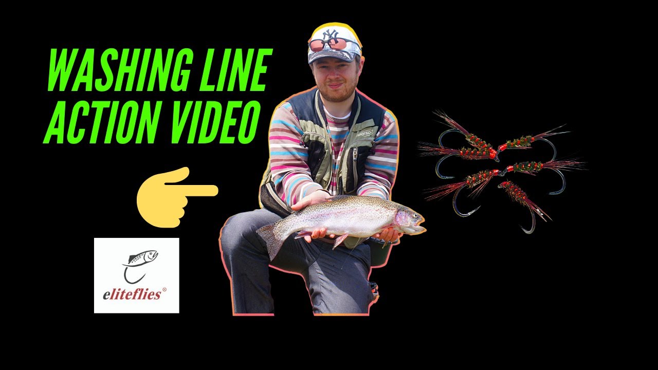 Washing Line Fly Fishing Action Video 4k