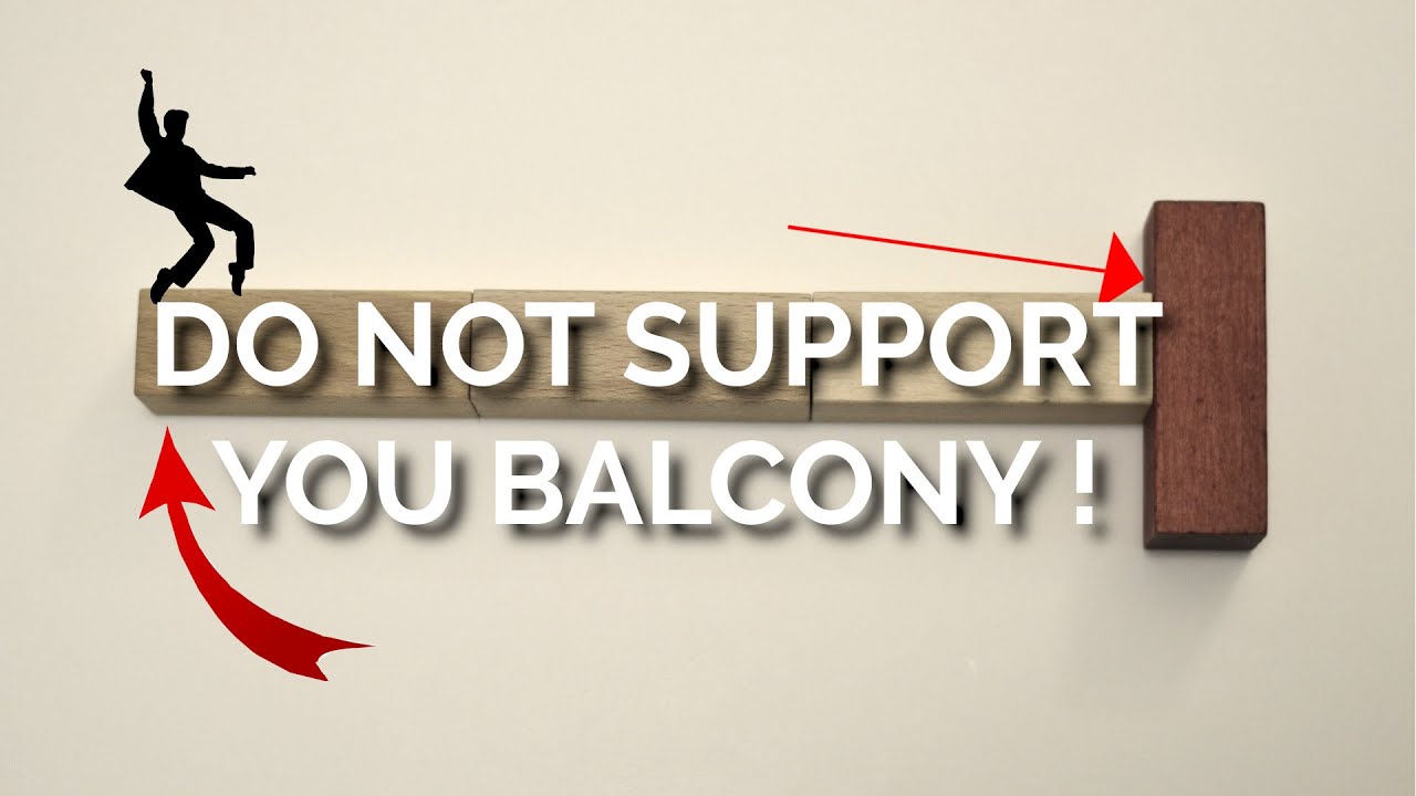 Do not support your balcony! | ProArchitect