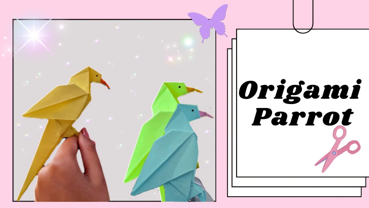 How to Make an Origami Parrot 🦜 | Easy Paper Bird for Beginners