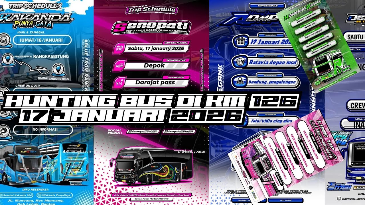 HUNTING BUSS!!!. hunting bus di km 126 toll Padaleunyi yok nonton
