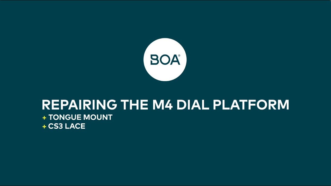 BOA Fit System | Repairing M4 Tongue + CS3
