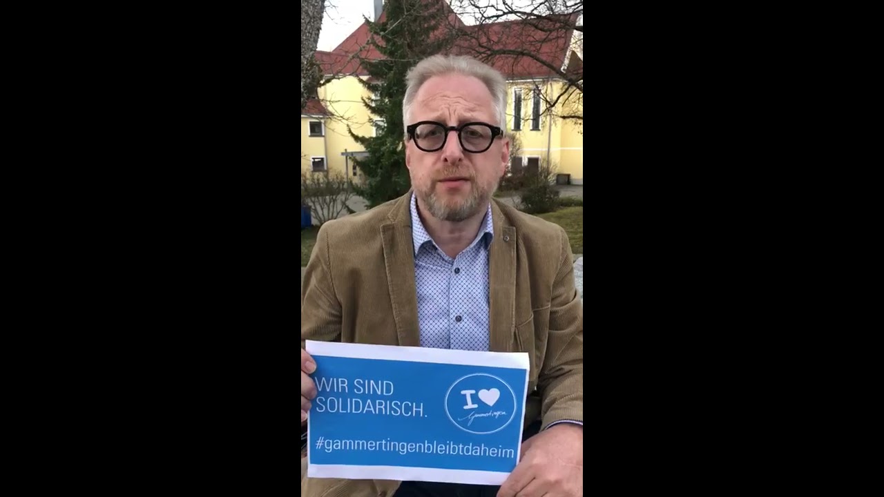 B&uuml;rgermeister Holger Jerg appelliert an die Gammertinger: #gammertingen bleibtdaheim