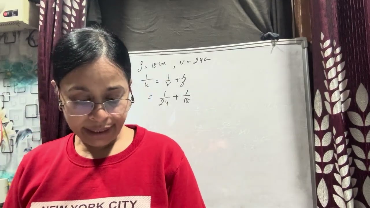 # Physics# X Class # Refraction- Convex lens numericals-3