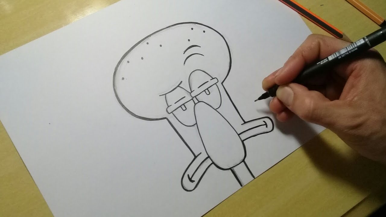 TUTORIAL COMO DESENHAR o rosto do LULA MOLUSCO passo a passo