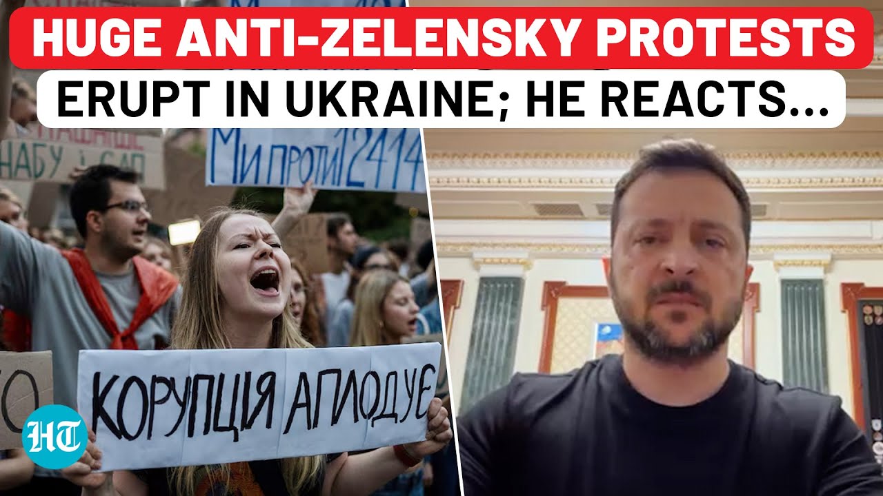 Angry Ukrainians Launch Anti-Zelensky Protest As He Uses Russia Excuse Again For Shocking New Law