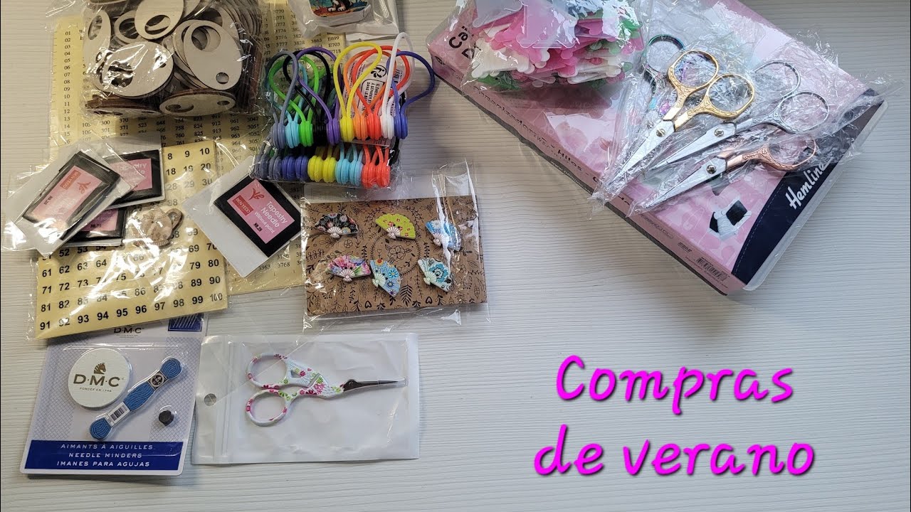 Compras de verano #crossstitch #puntodecruz #unboxing #canevas #mercadilloencasa #temu