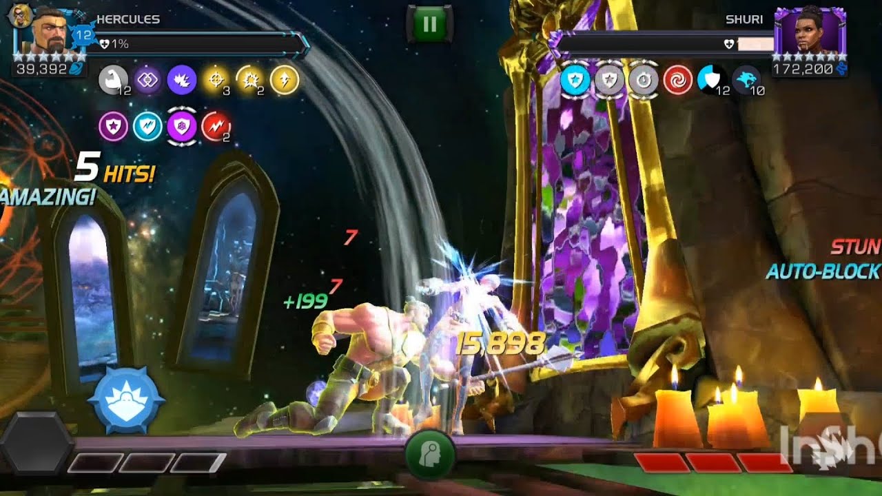 Act 9.2.2 boss HERCULES vs SHURI boss MCOC