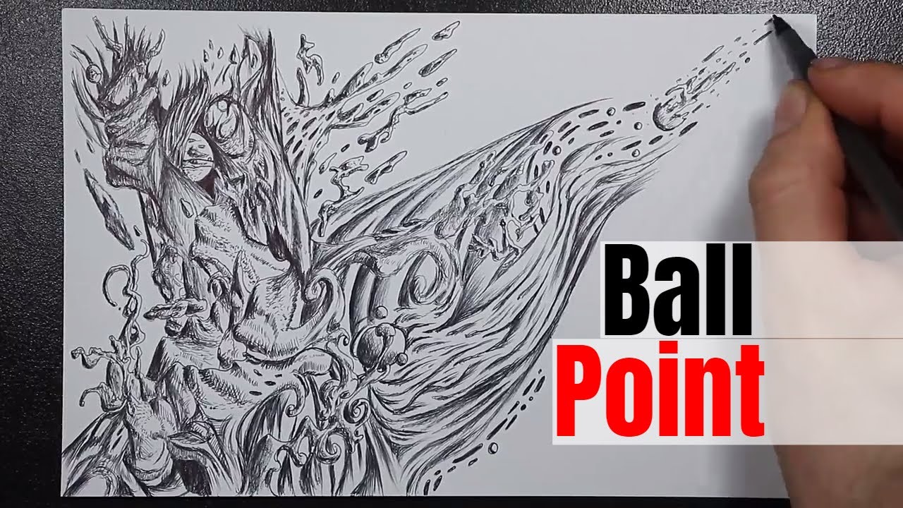 Abstract Ballpoint Pen Drawing & Motivation by J Sheetz