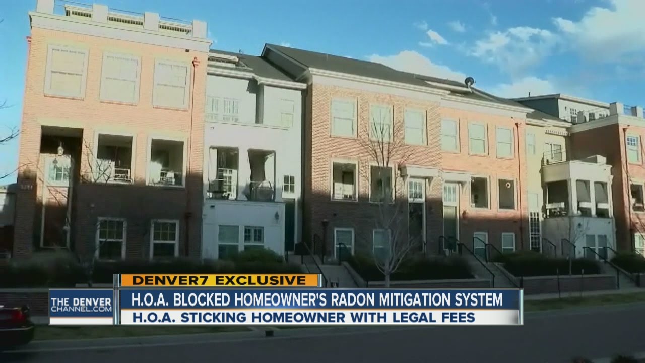 HOA that blocked homeowner from install radon mitigation system now sticking her with legal fees