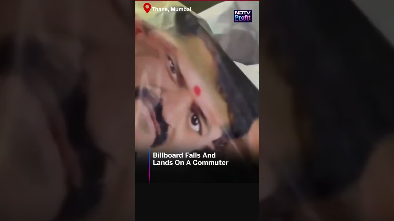 Bombay: Hoarding Falls And Lands On A Commuter On Eastern Express Highway