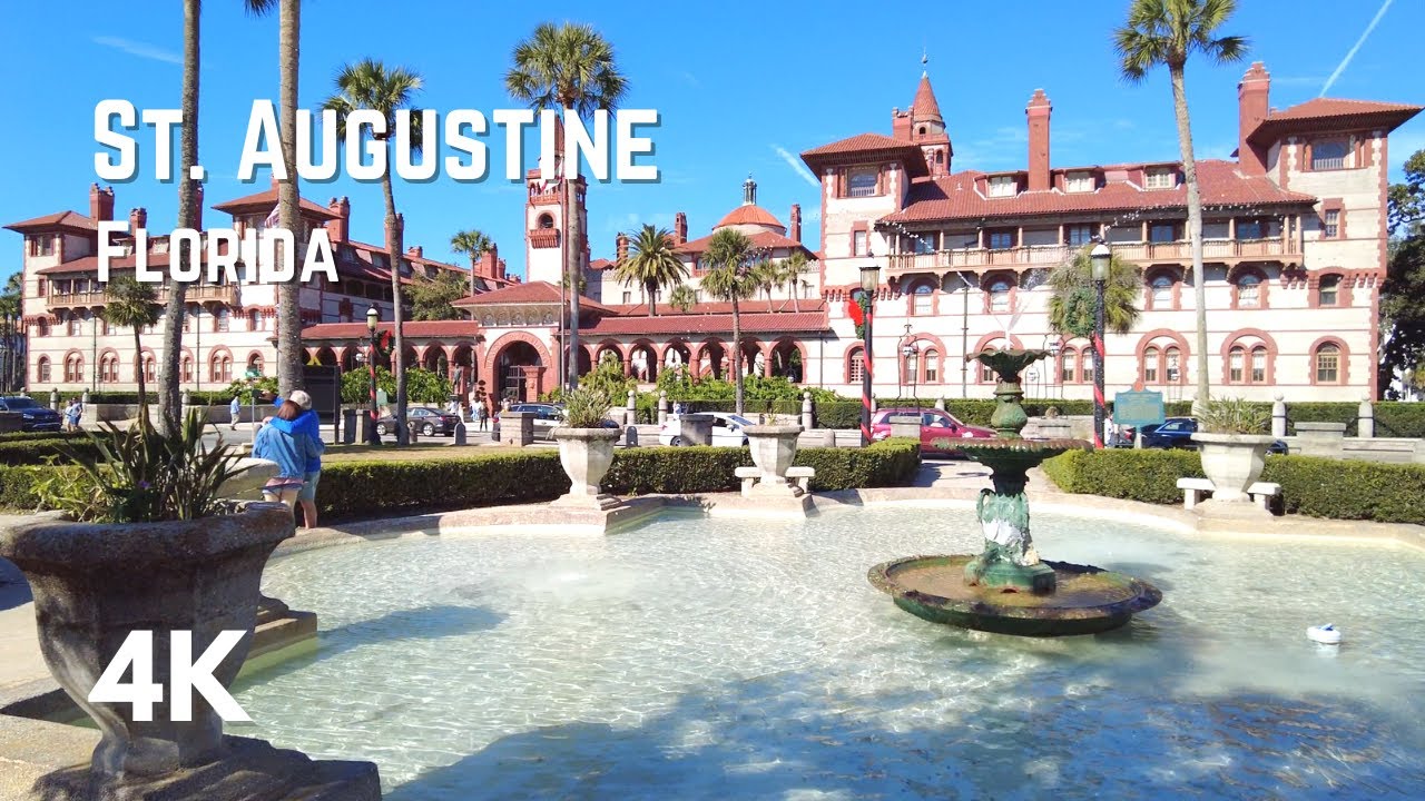 St. Augustine, Florida | Walking Tour | 4K
