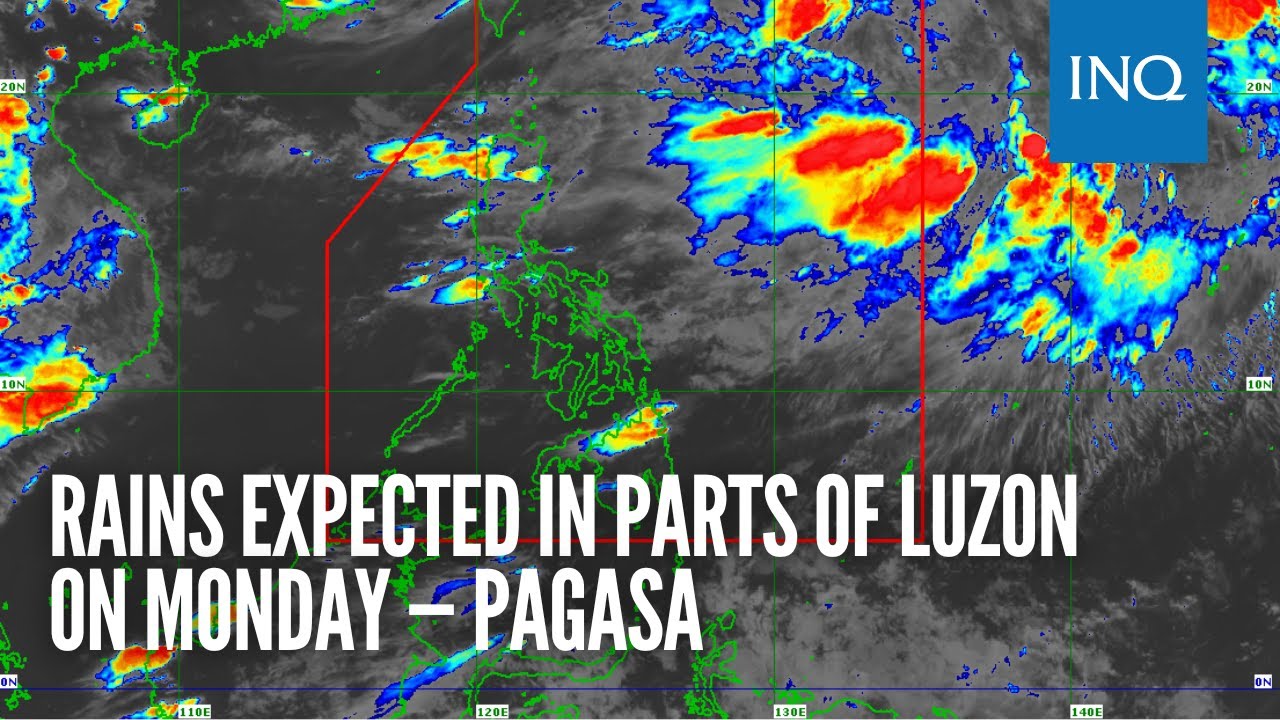 Rains expected in parts of Luzon on Monday — Pagasa