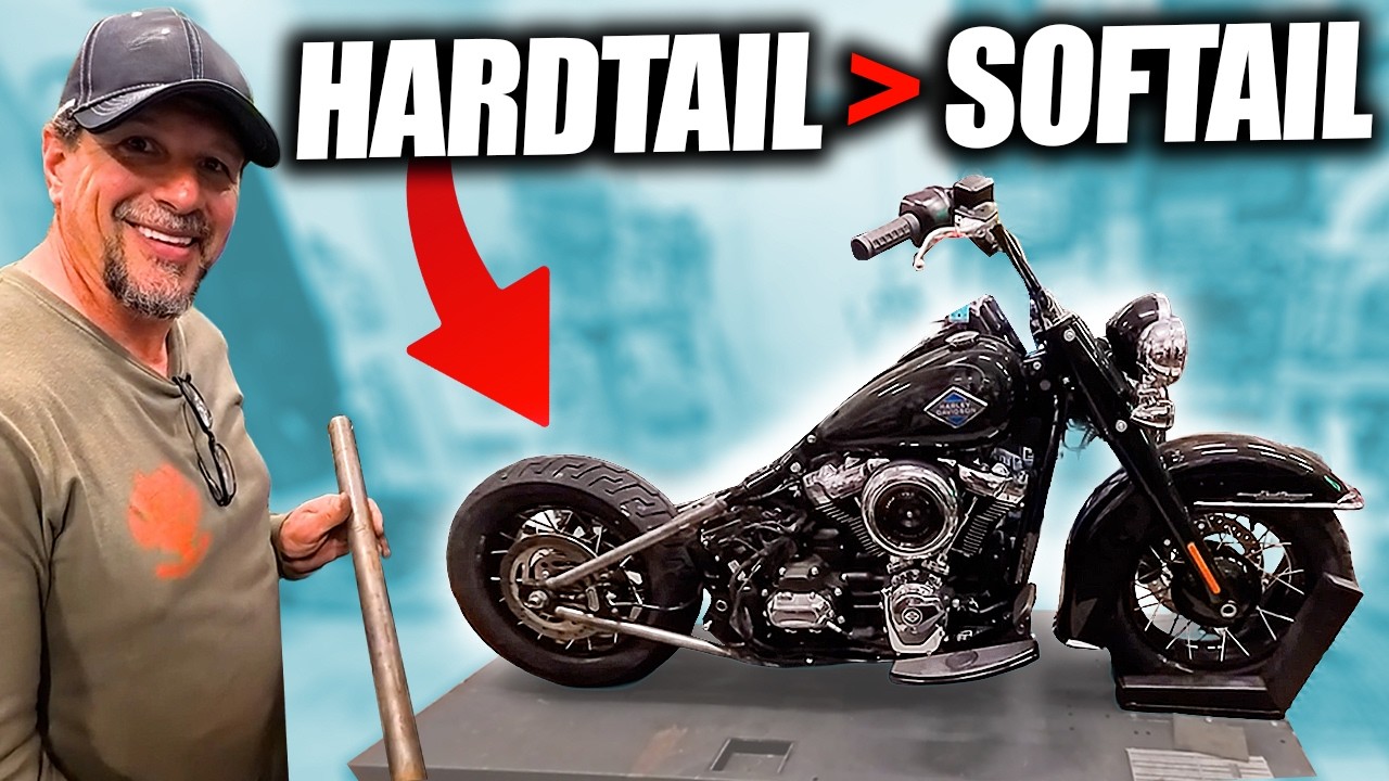 Billy Lane Harley SOFTAIL to HARDTAIL Conversion! (Born Free Pt. 3 FULL VID)