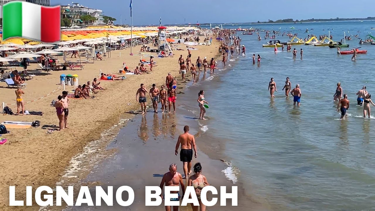 Lignano Sabbiadoro Beach ,  Italy || Urlaub in Italien 4K UHD