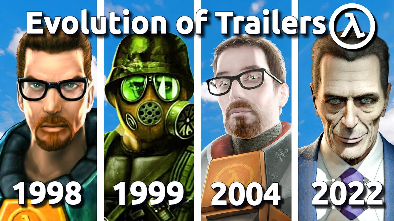Evolution of Half-Life Trailers (1998 - 2022)