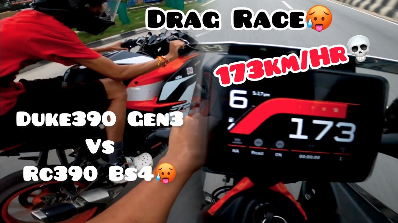 KTM Duke390 Gen3 Vs RC390 Bs4🥵☠️