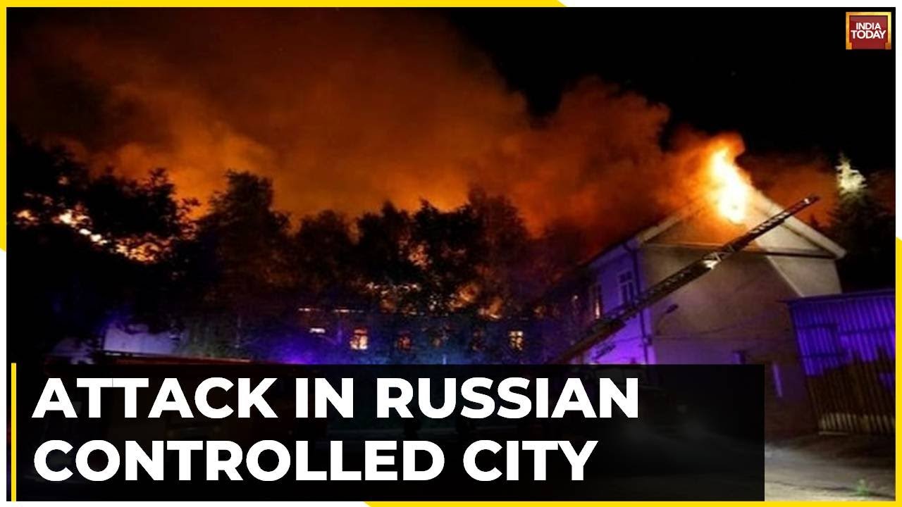 &lsquo;Whole Roof On Fire&rsquo;: Russia Officials Say Ukraine Hit Donetsk University