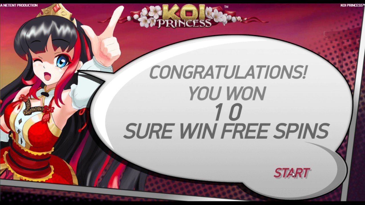 Koi Princess Slot Machine - Gameplay and Sure Win and Free Spins Bonus Round