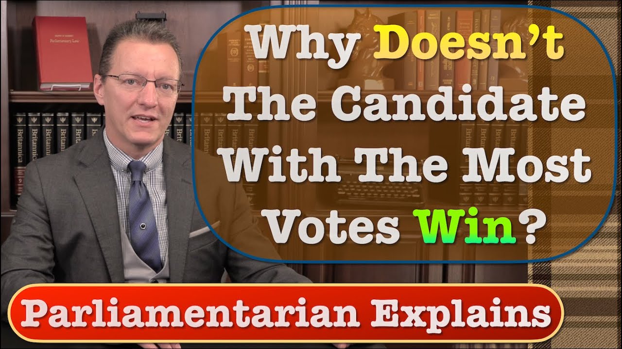 Why DOESN'T The Candidate With The Most Votes WIN?