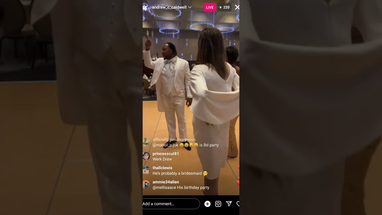 Andrew Caldwell 30th Birthday IG Live 7/29/2023