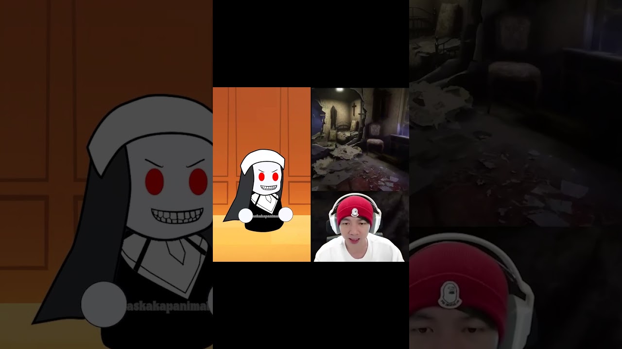 Animasi vs Original - MiawAug Dikejar Evil Nun