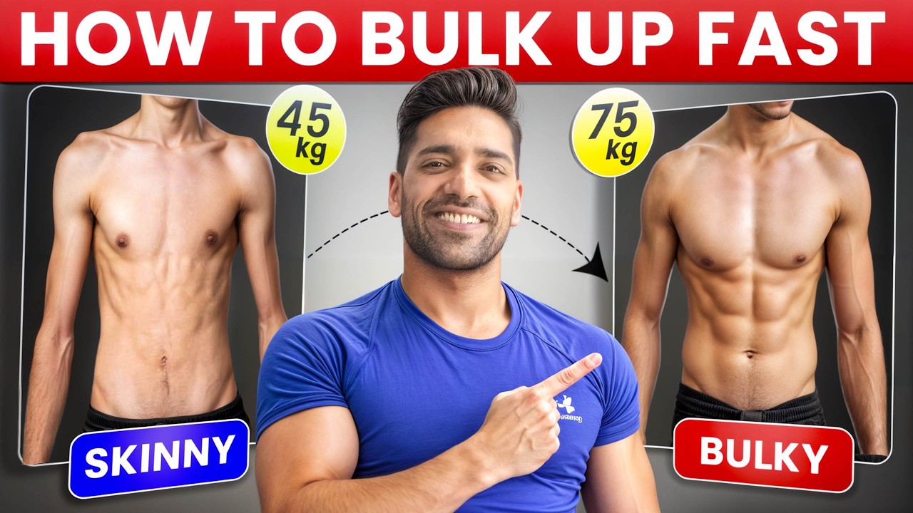 How to Bulk Up Fast | Full Day Diet & Workout Plan (Skinny to Muscular)