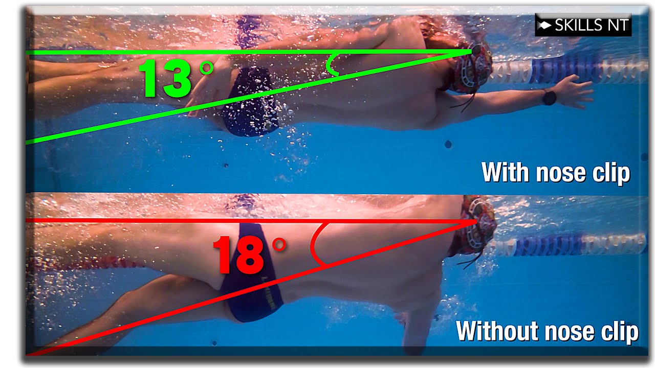 2 reasons why a nose clip helps me swim backstroke faster