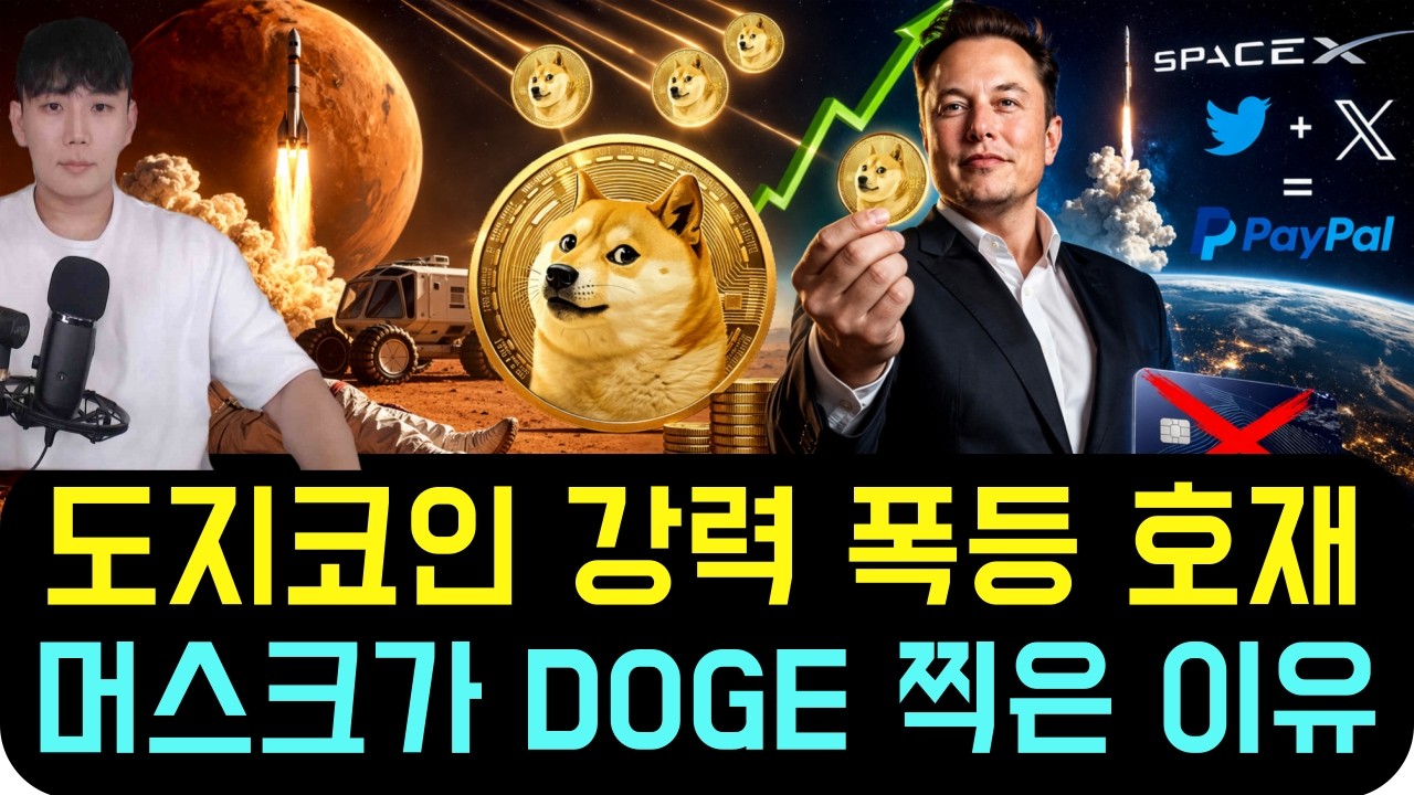 [도지코인 DOGE] 강력 폭등호재 