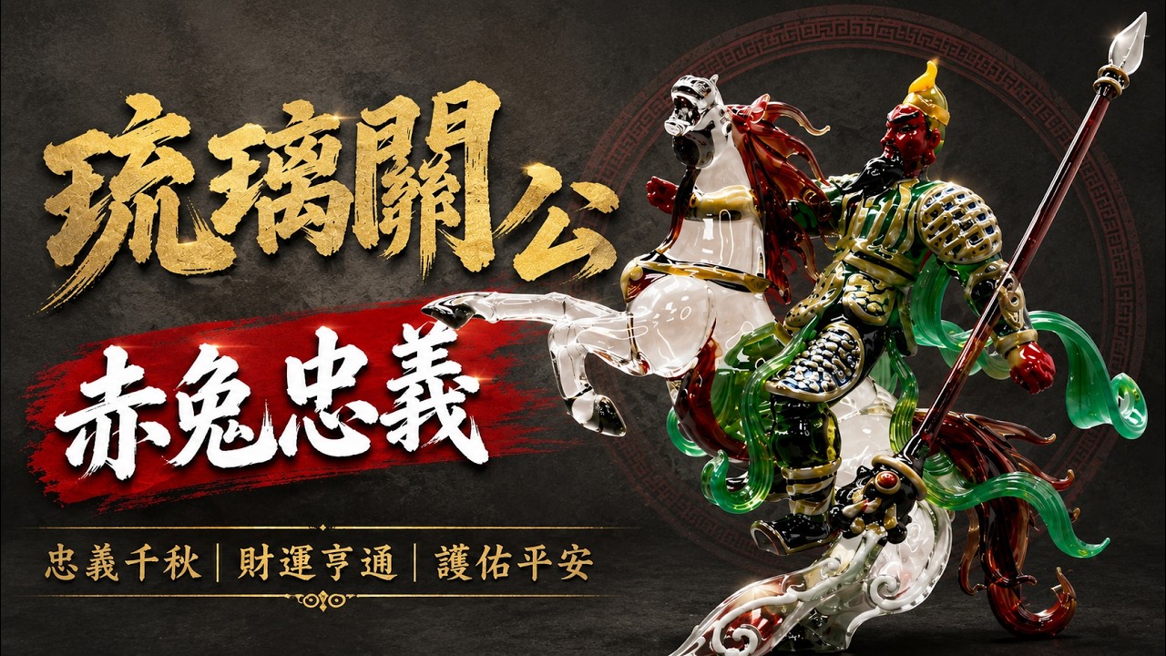 EP23琉璃關公・赤兔忠義｜左手持刀的武聖威儀｜鎮宅守業的忠義之氣