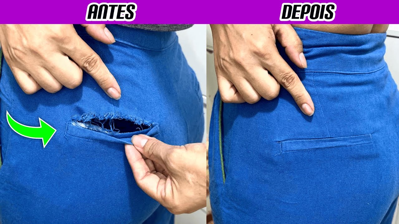 🌟Uma Solução Mágica pra Consertar Buracos Esgarçados em Calças