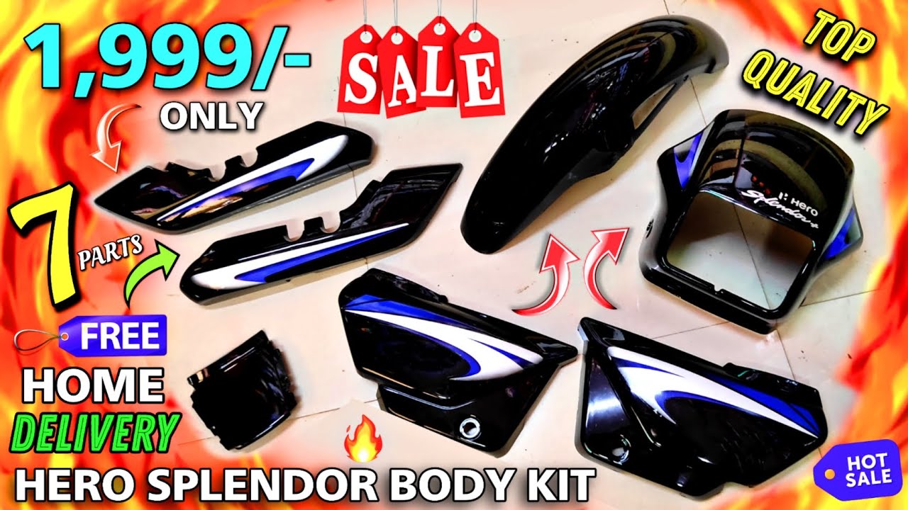 Only 1,999/- 😍🔥 !! Hero Splendor Body Kit || Hero Splendor Body Parts Price || Buy Now - 98932-35053
