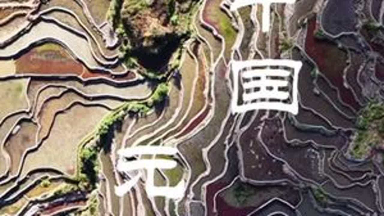 我想要一个大气磅礴的元阳梯田 当城市用高楼丈量野心，哈尼人用梯田丈量光阴，每一道田埂都是指纹，每一寸水光都是史诗，大地记得所有弯腰的姿态，就像记得每一滴汗水的形状。#云南元阳梯田 #最美乡村 #...
