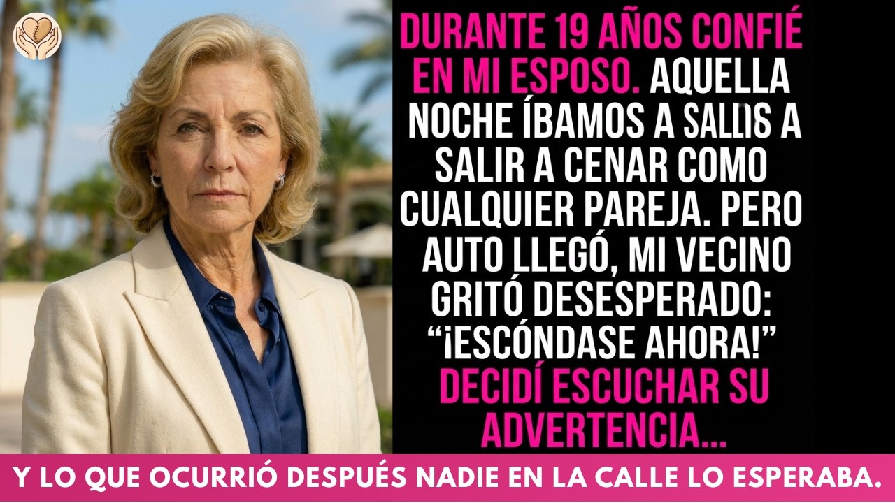 Mi vecino me gritó que no subiera al Uber de mi esposo… ¡Una hora después llegaron 10 patrullas!