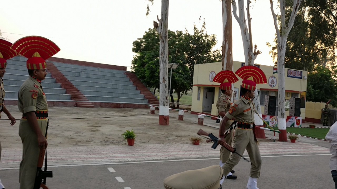 India Pakistan Fazilka Border  Retreat Ceremony