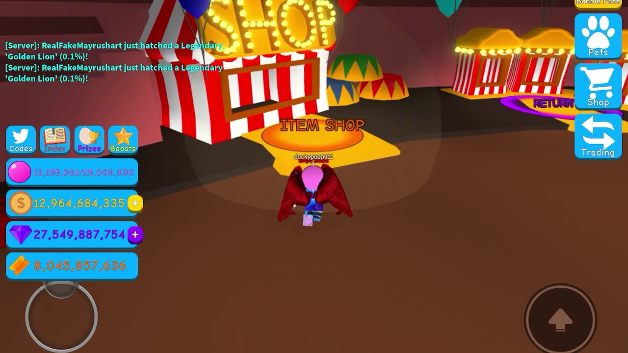 Getting Both Clown Hats in bubble gum simulator!