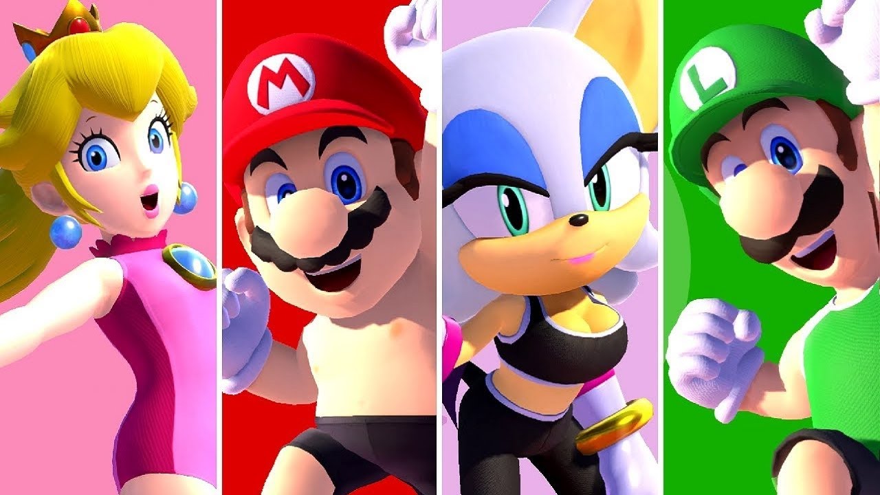 Mario & Sonic at the Summer Olympic Games 2020 - All Character New Record Animations