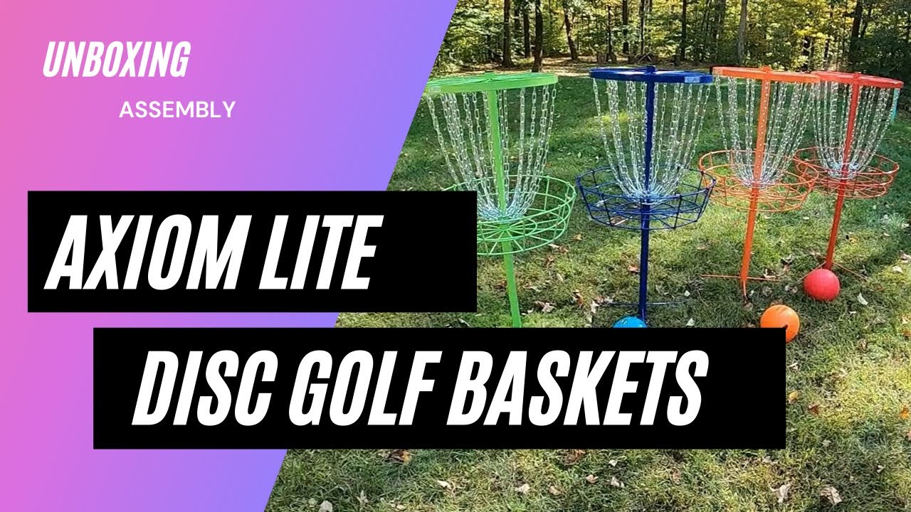 Axiom Lite Disc Golf Baskets Unboxing & Assembly I Meet the Foxes Vlog