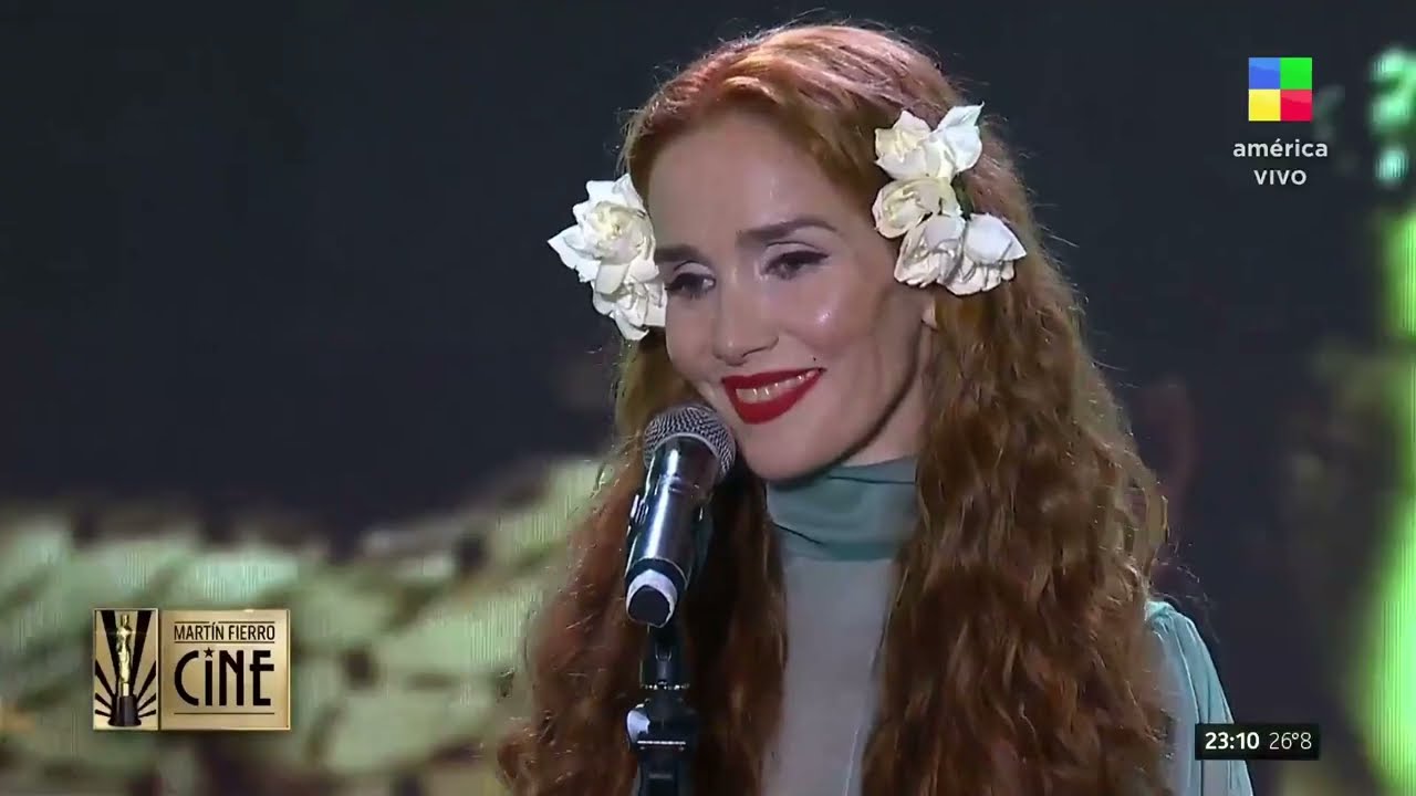 Natalia Oreiro speaking about Graciela Borges - Martín Fierro de Cine 2024