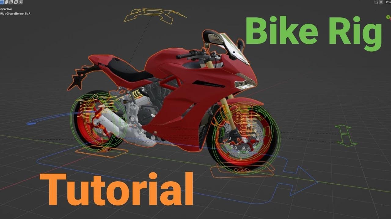 How To Rig Bike In Blender || Bike Rig Turotial In Blender