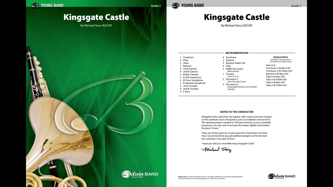 Kingsgate Castle, by Michael Story &ndash; Score & Sound