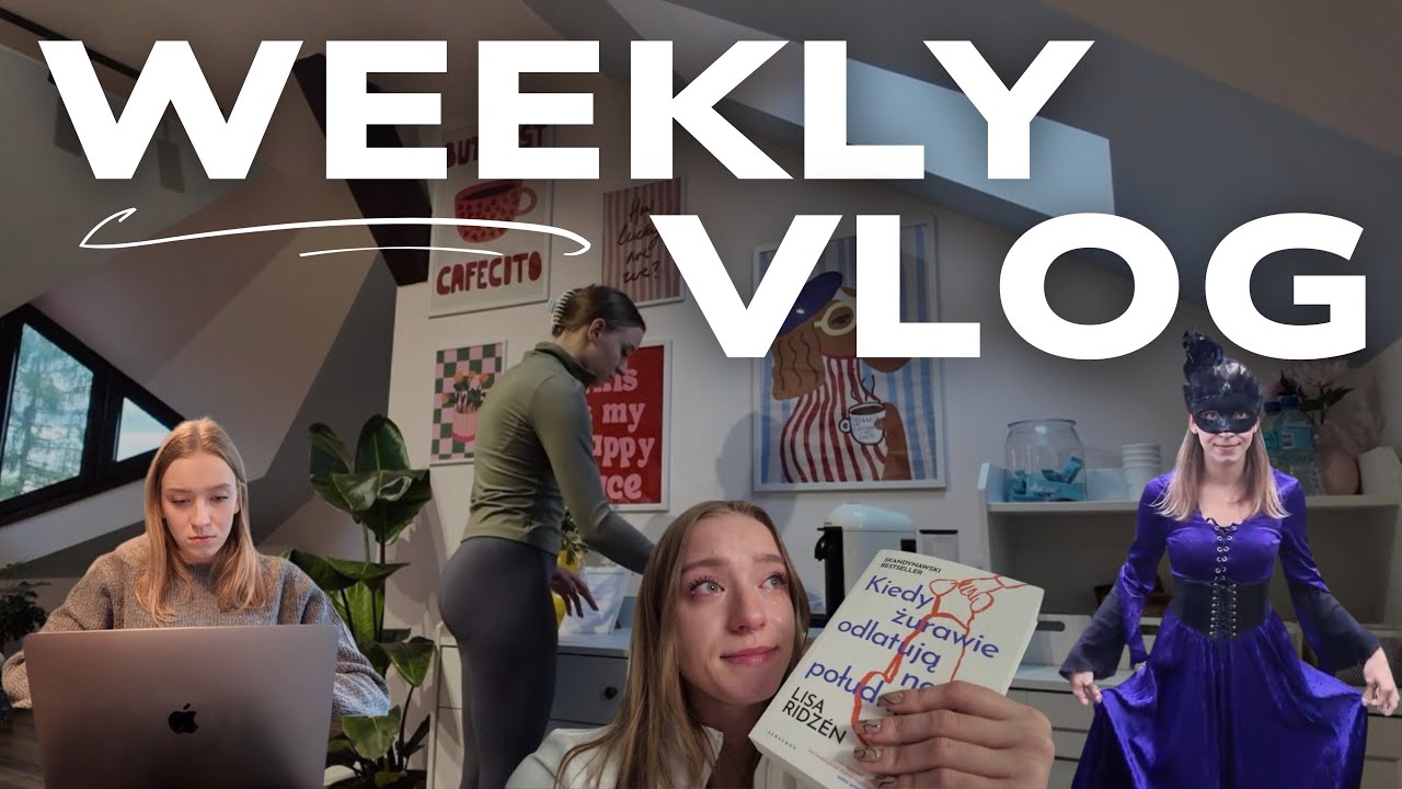WEEKLY READING VLOG 📚 surprise for Karola, Halloween party, lots of crying and books! 😭