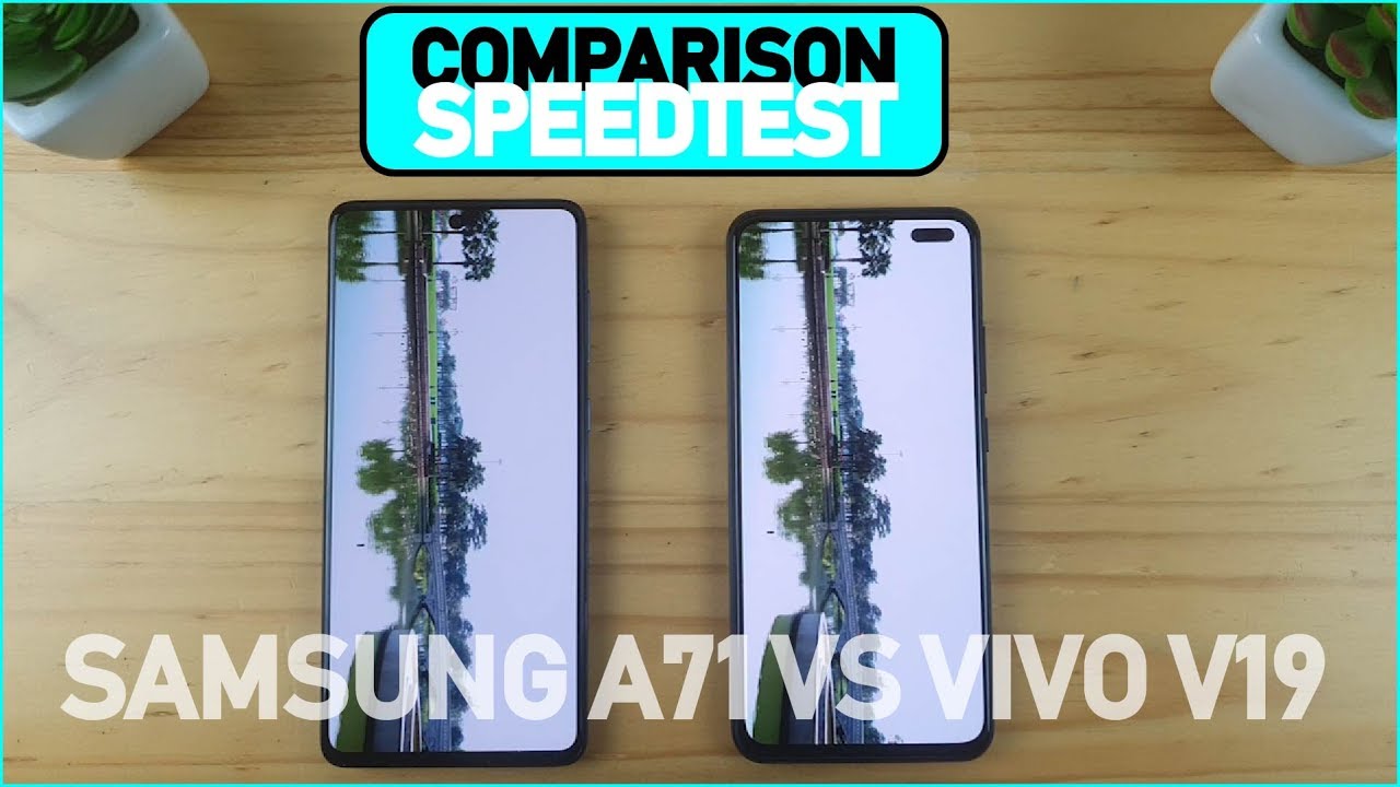 Samsung A71 vs Vivo V19 | Fingersprint, Speedtest, Camera Comparison