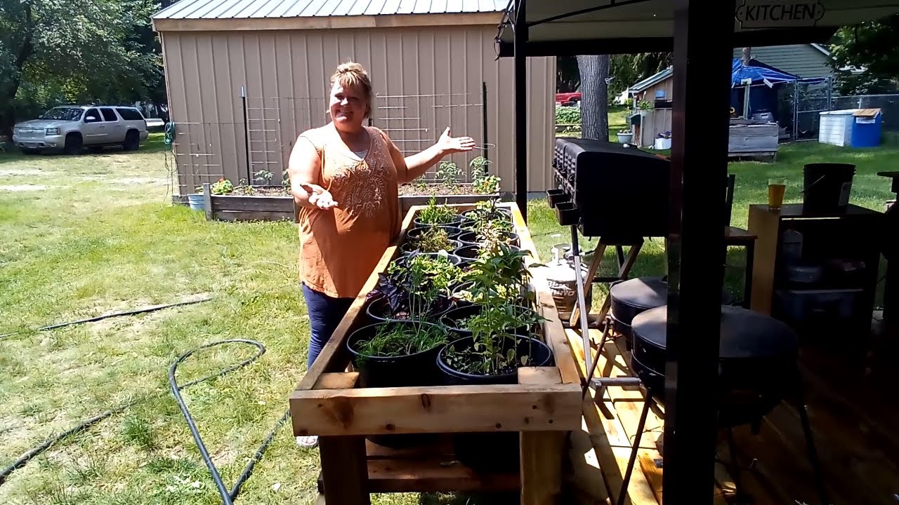 Spicing Up My Outdoor Cooking with This Beautiful Kitchen Herb Garden | How To & Budget Friendly